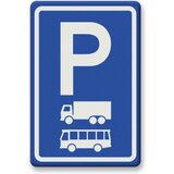 Semn de parcare pentru camioane si autobuze